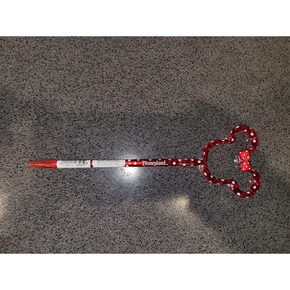 Disney Parks Minnie Mouse Shape Stick Pen With CAP NEW *
